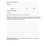 Pa Incident Report Form Fill Online Printable Fillable Blank