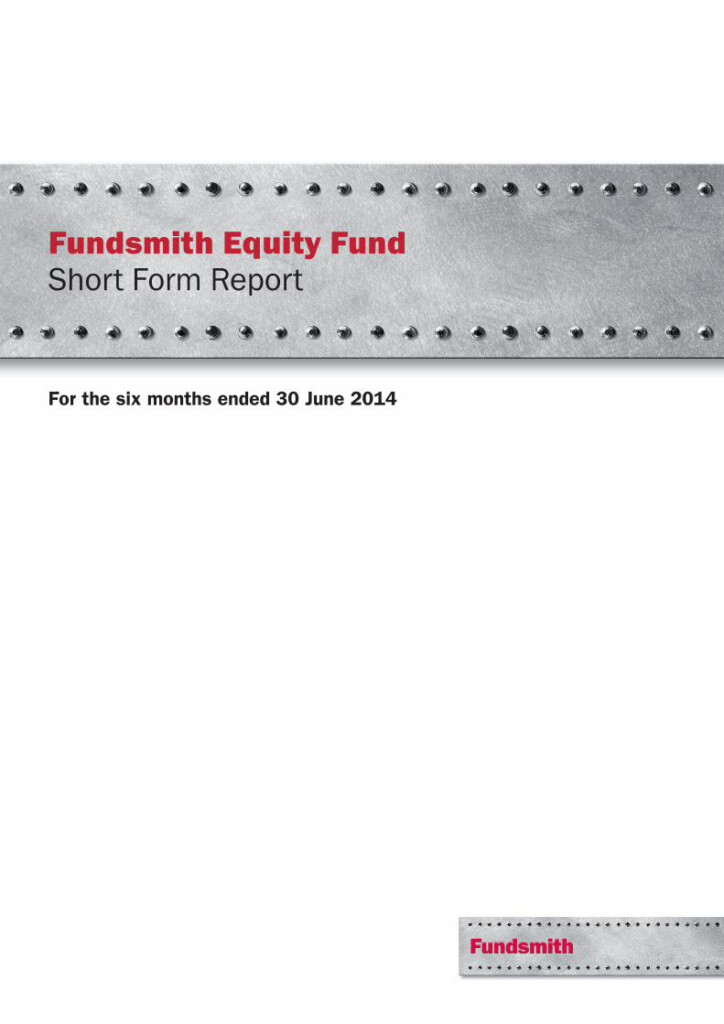  PDF Fundsmith Equity Fund Short Form Report PDFSLIDE NET