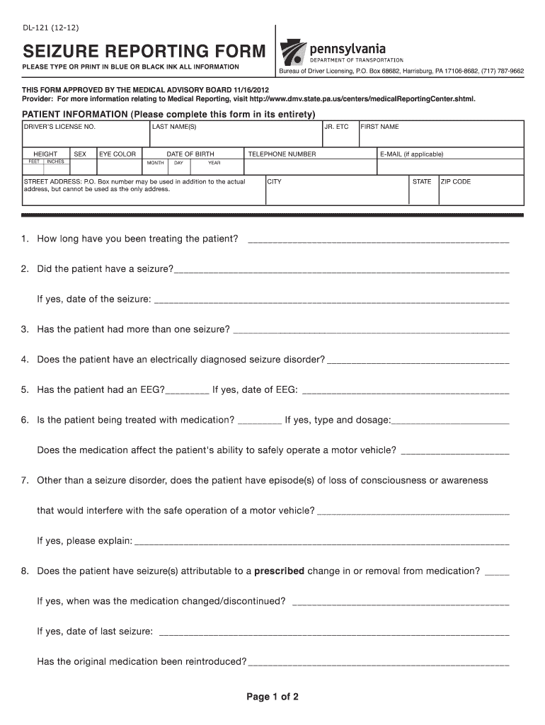 Penndot Medical Forms Fill Online Printable Fillable Blank PdfFiller