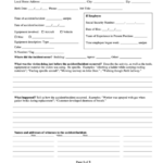 Personnel Incident accident Report Form Printable Pdf Download