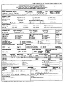 Pilot Operator Aircraft Accident Report NTSB Form 6120 1