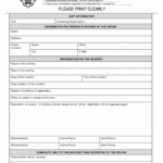 Police Incident Report Template 11 TEMPLATES EXAMPLE TEMPLATES