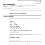 Post Incident Form Aeddr Download Printable PDF Templateroller