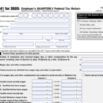 Printable 941 Form For 2020 Printable World Holiday