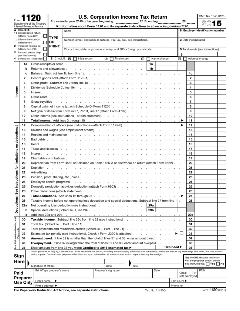 Printable Federal Tax Forms Knowhowaprendizagem