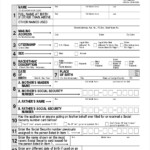 Printable Forms For Social Security Printable Forms Free Online