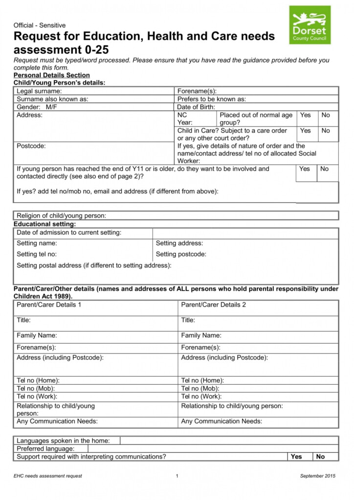 Printable Free 29 Needs Assessment Forms In Ms Word Pdf Excel Home Care 