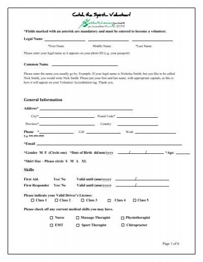 Printable Registration Form Saskatchewan Games Council