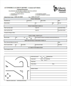 Printable Vehicle Accident Report Form Printable Form 2021