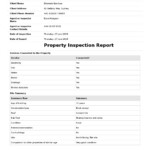 Property Inspection Report Template Free Printable Templates