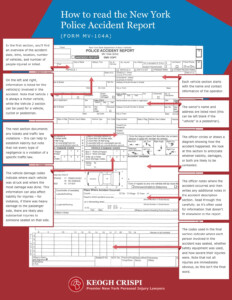 Reading Your NY Car Accident Report Keogh Crispi P C