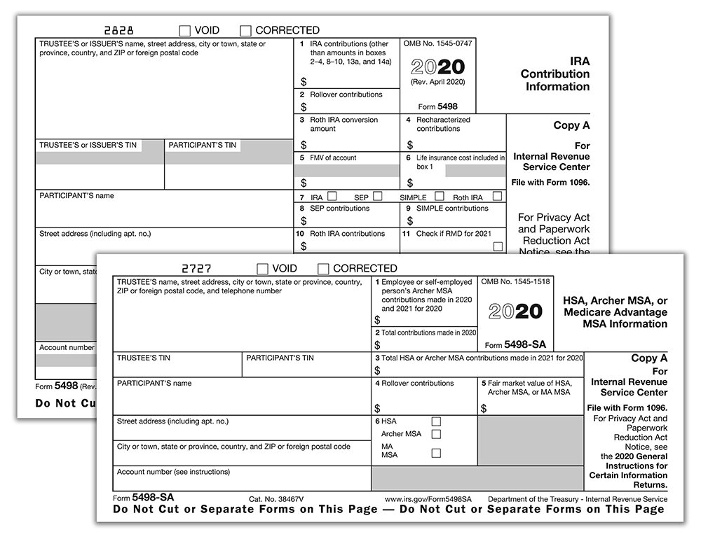 Reporting Contributions On Forms 5498 And 5498 SA Ascensus