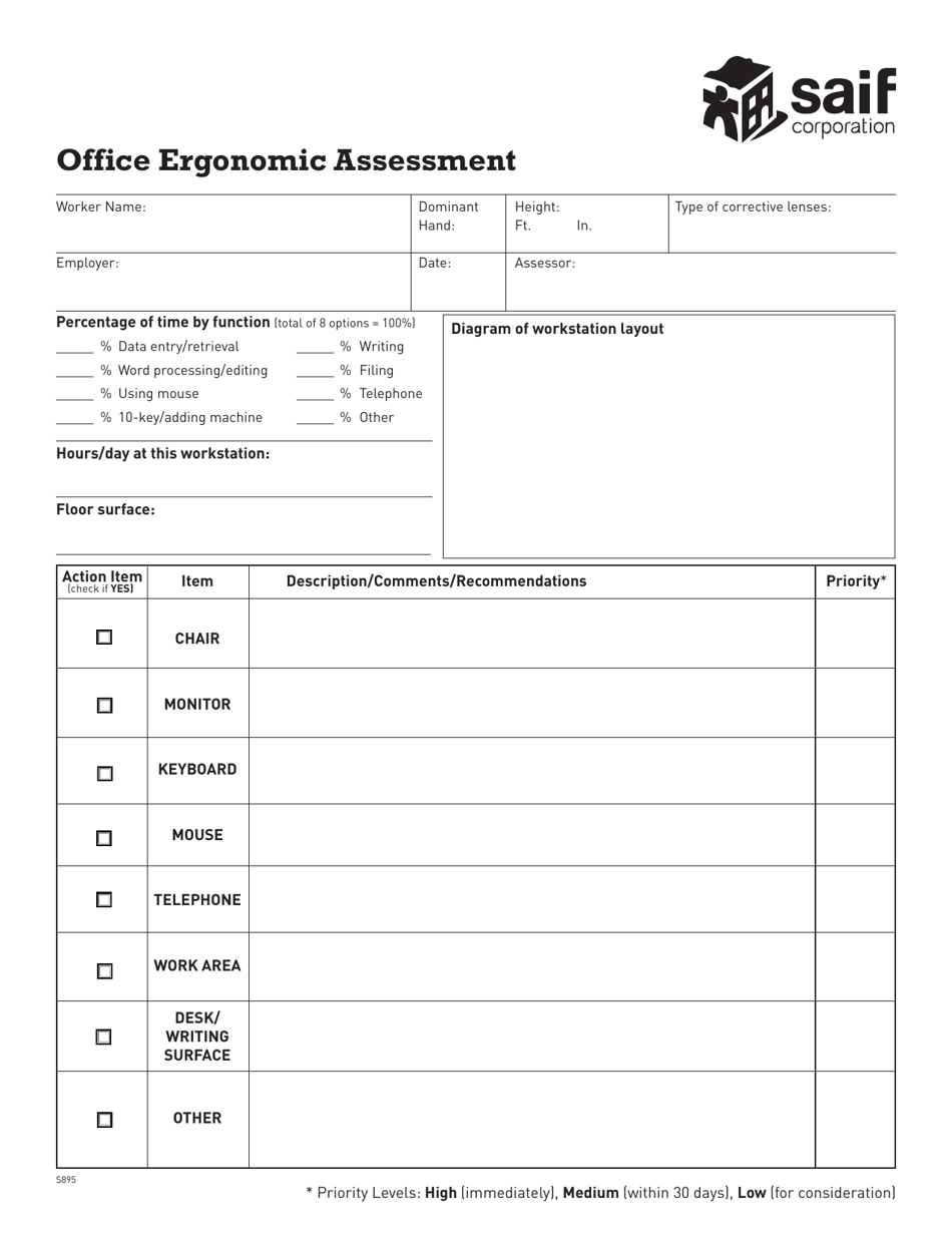 Saif Form 801 Fillable Printable Forms Free Online