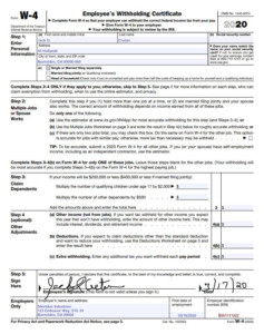 Sample W 4 Form Completed 2022 W4 Form