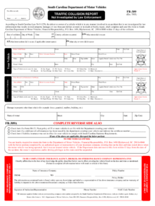 SC DMV FR 309 2005 2021 Fill And Sign Printable Template Online US