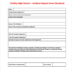 School Incident Report Template 1 TEMPLATES EXAMPLE TEMPLATES