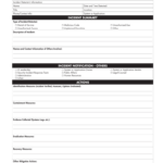 Security Incident Report Pdf Fill Online Printable Fillable Blank