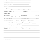 Simple Printable Incident Accident Report Form Printable Forms Free