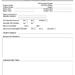 State Of Florida Incident Report Form With Body Image ReportForm