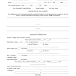 Student Accident Report Form Template Fill Online Printable