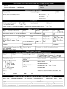 Suspected Fraud Reporting Form Fill Online Printable Fillable