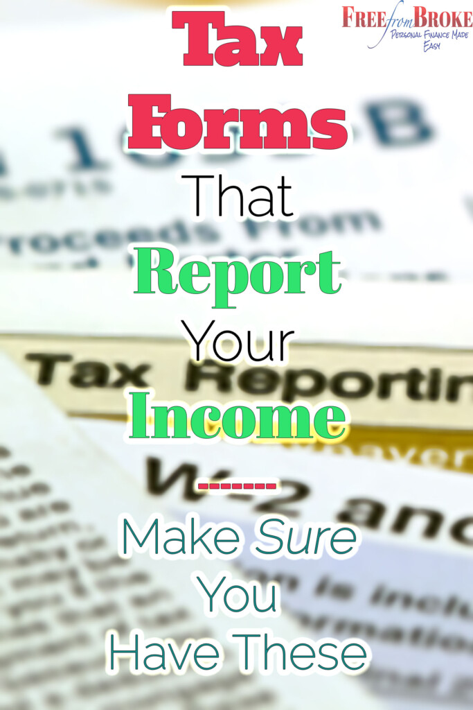 Tax Time Are You Reporting Your Income Different Tax Forms To Look For