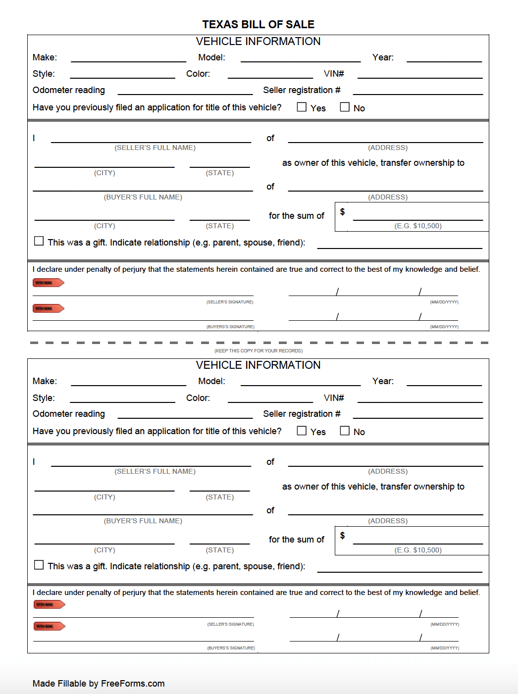 Texas Dps Boat Trailer Title Transfer Form TransferForm