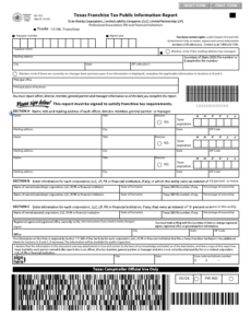 Texas Franchise Tax Report Forms For 2022 ReportForm