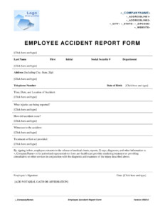 The Appealing Best Photos Of Workplace Accident Report Form Work For