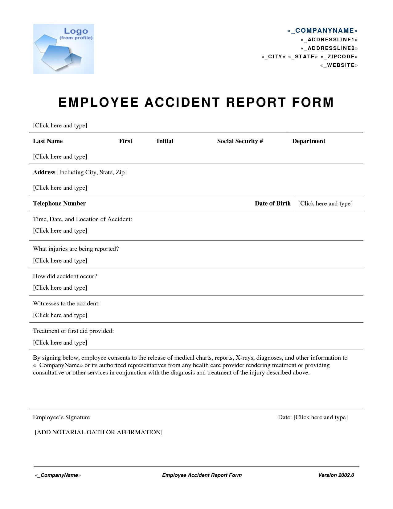 The Appealing Best Photos Of Workplace Accident Report Form Work For 