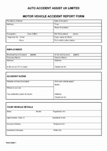 The Marvellous Accident Report Template Format In Excel Incident Form