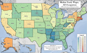 Thematic Map Median Yearly Wages Andy Arthur