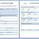 These Sample Accident Report Forms Are Free To Use And Share