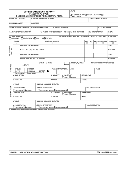 Top 5 Police Incident Report Form Templates Free To Download In PDF Format