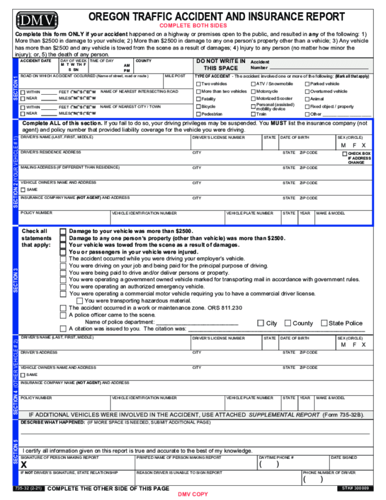 Traffic Accident Report Form Fill Online Printable Fillable Blank 