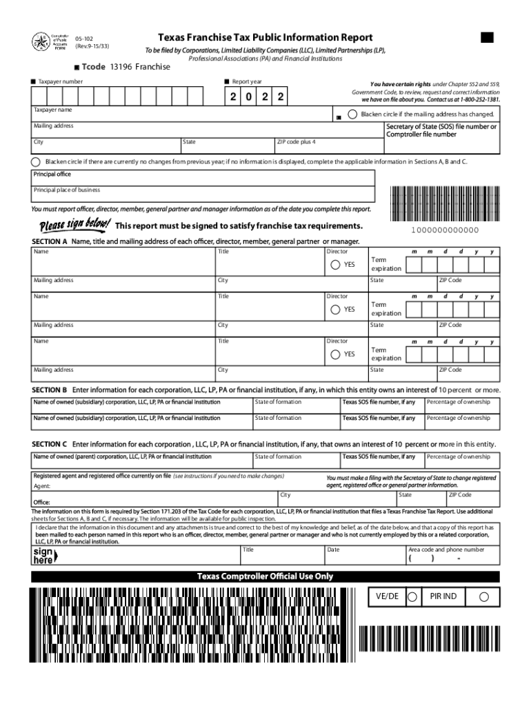 TX Comptroller 05 102 2022 Fill And Sign Printable Template Online 