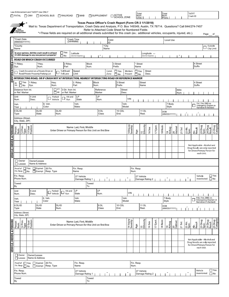 Txdot Cris Crash Report Login Login Portal 2023