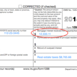 Understanding Your Forms Form 1098 Mortgage Interest Statement