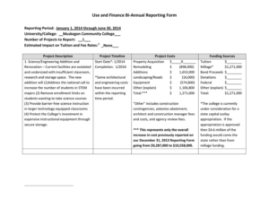 Use And Finance Bi Annual Reporting Form