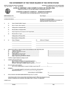 Usvi Annual Report Form Fill Out And Sign Printable PDF Template