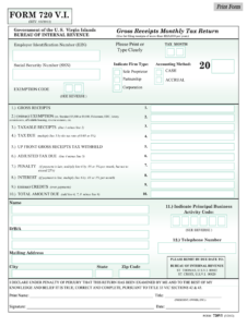 Usvi Form 720 Fill Out And Sign Printable PDF Template SignNow