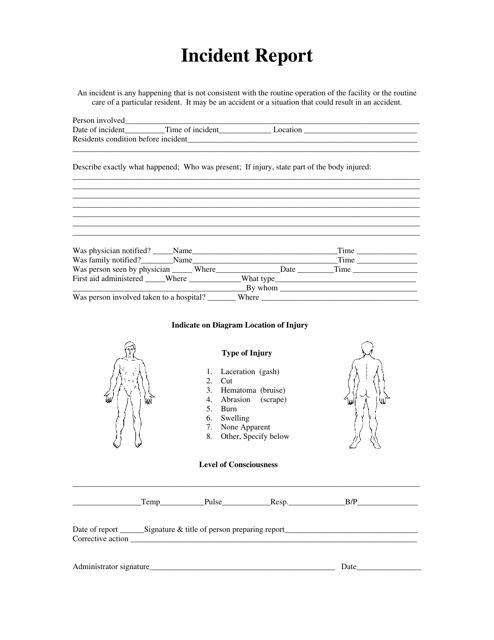 Utah Incident Report Download Printable PDF Templateroller