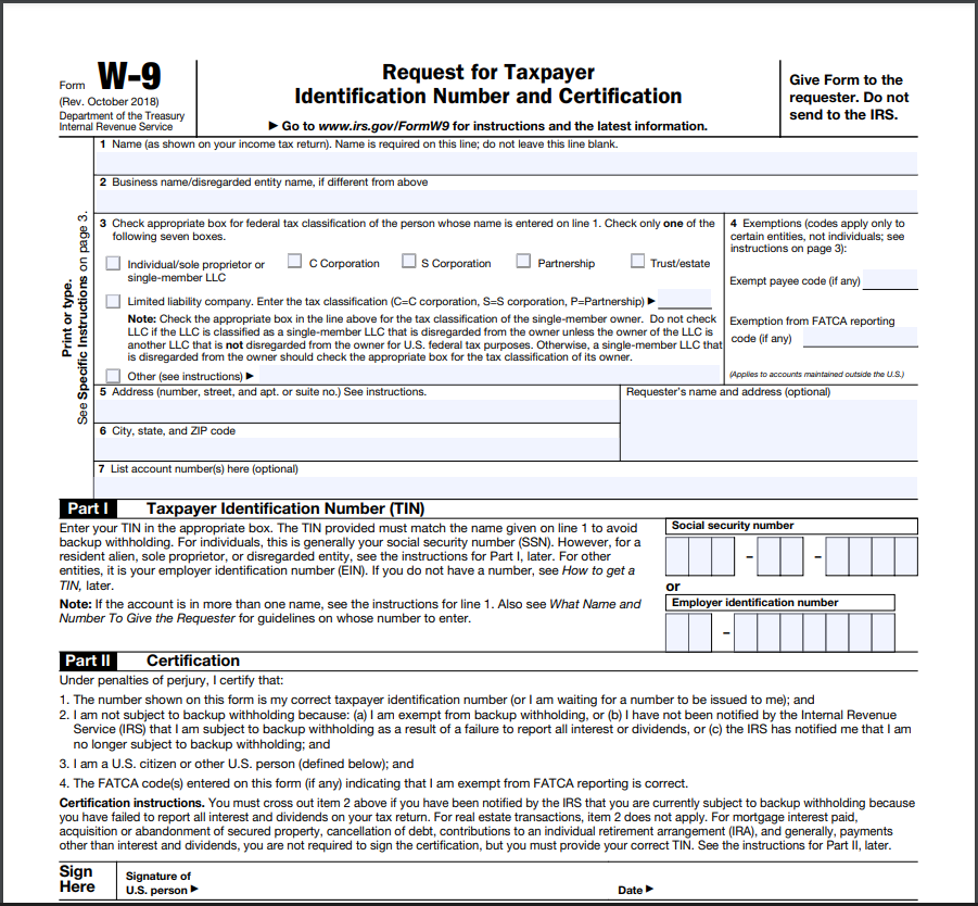 What Is A W 9 Form And How To Fill It Out W 4 Form C Corporation Tax 