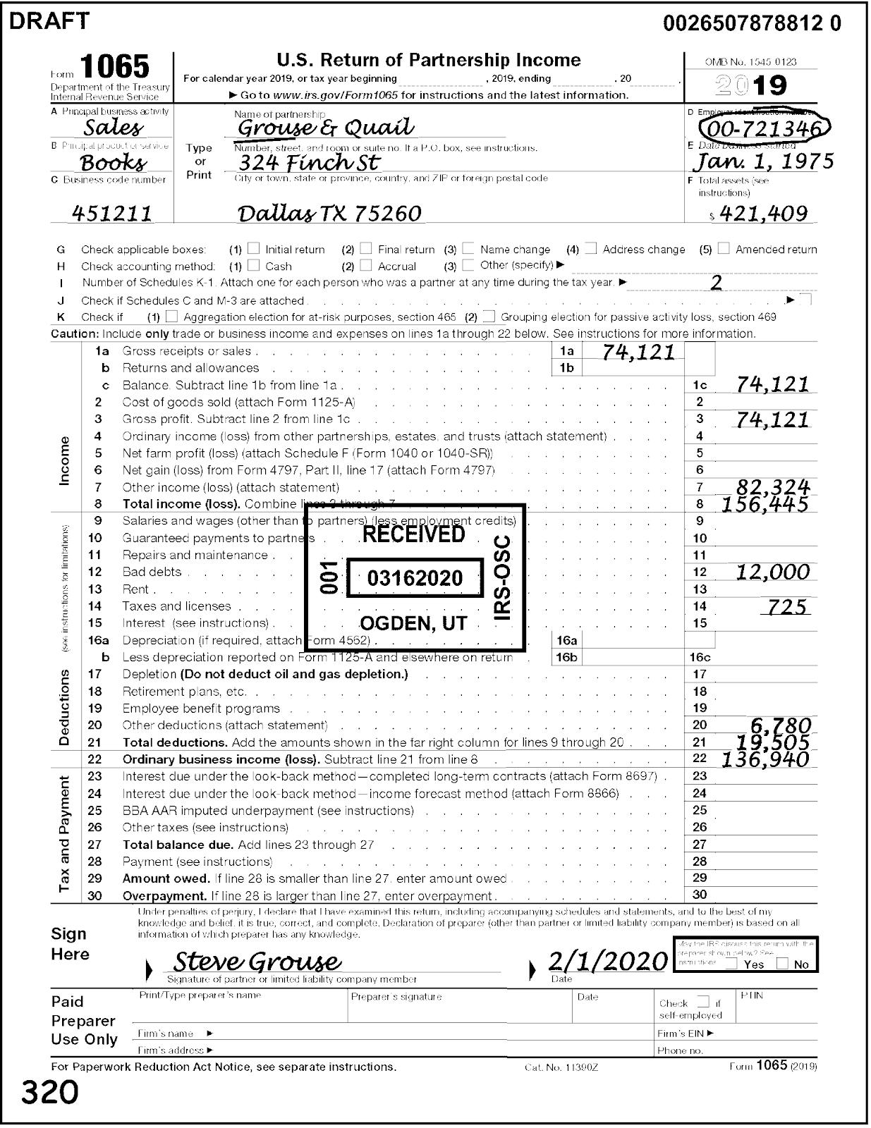 Where To Send 1065 Tax Form Kaserrb