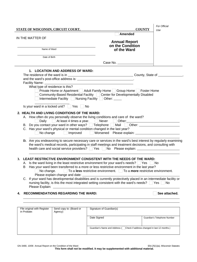 Wisconsin Annual Report Form Fill Out And Sign Printable PDF Template 