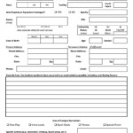 Workplace Injury Report Form Template Ontario Addictionary