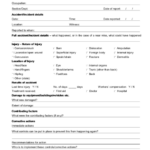 Worksafe Sample Accident Report Form Printable Pdf Download
